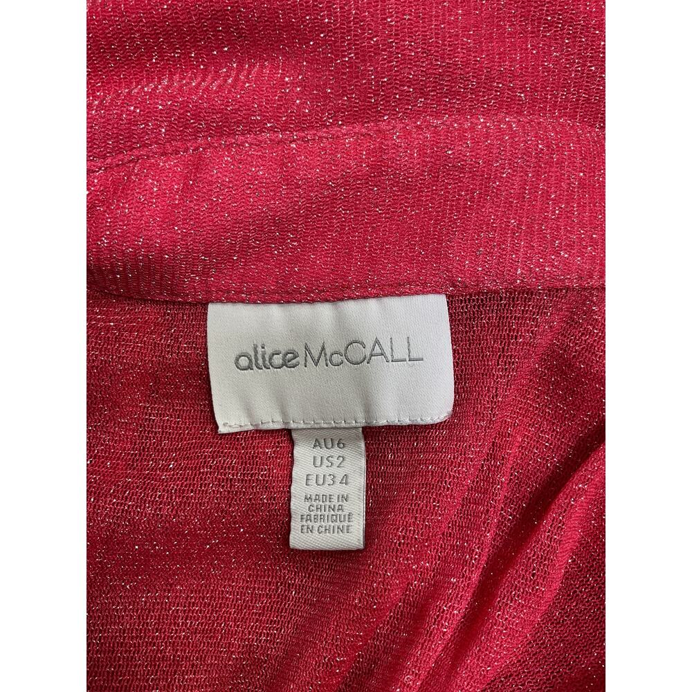 Alice Mccall Sheer Lipstick Elodie Top Size Aus 6 / US 2 - Picture 4 of 5